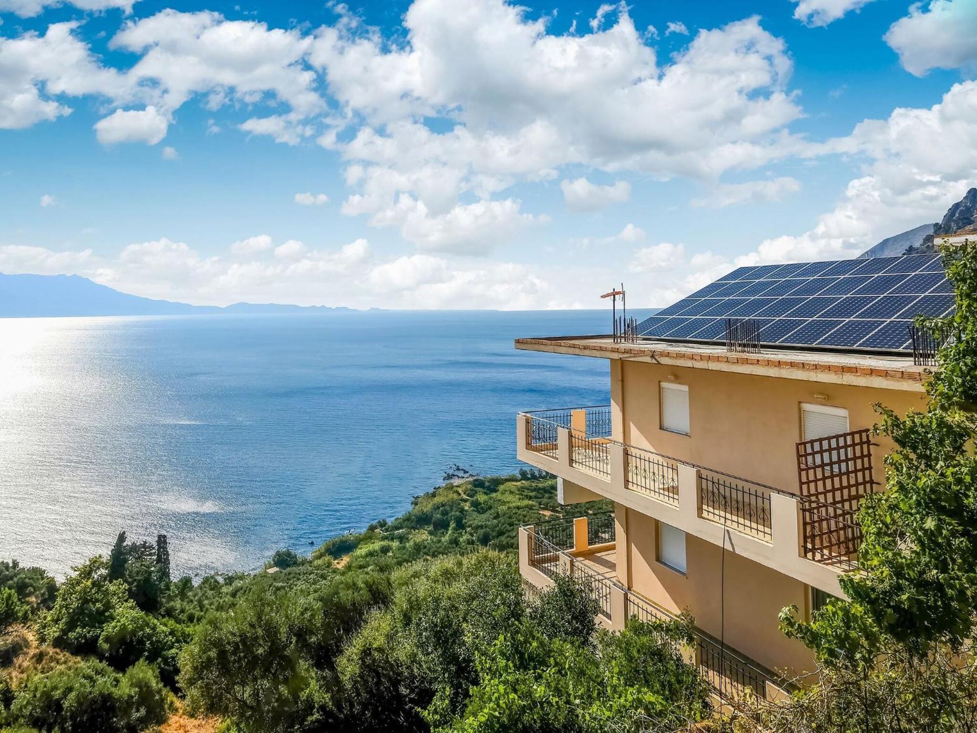 Seaview Studio In Beautiful Setting West From Chania Ravdhoúkha Esterno foto